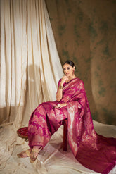 Womens Fashion Ethnic Pink Color Sarees-MLSHWSA1184PNK0ONE